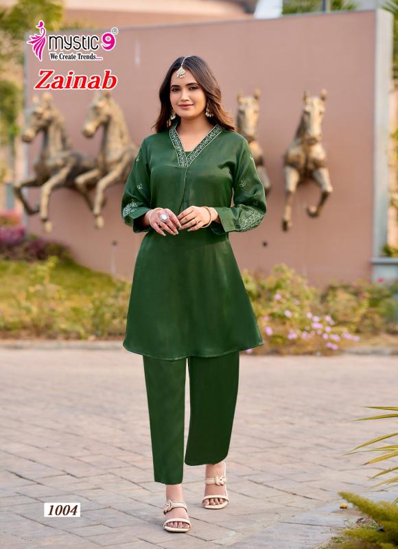 Mystic9 zainab vol 1 coord set wholesale rate clothes